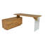 Bureau de direction en L de 63 po avec armoire de rangement Adalae-44176677