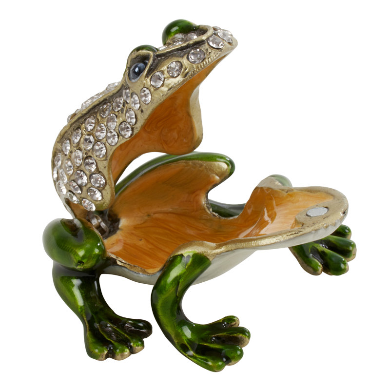 Boîte à bijoux grenouille figurine