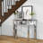 100cm Glass Top Console Table