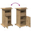 Lectern With Wheels & Drawer 55X55x107 Cm Engineered Wood-1692473989