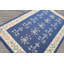5x8 Hand Woven Wool Blue,Ivory Flatweave Dhurry Kilim Transitional Rug