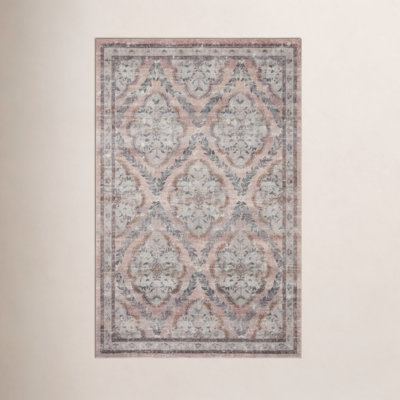 Rifle Paper Co. x Loloi Courtyard Blush Area Rug feat. CloudPile
