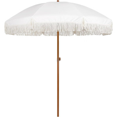Parasol de patio à franges