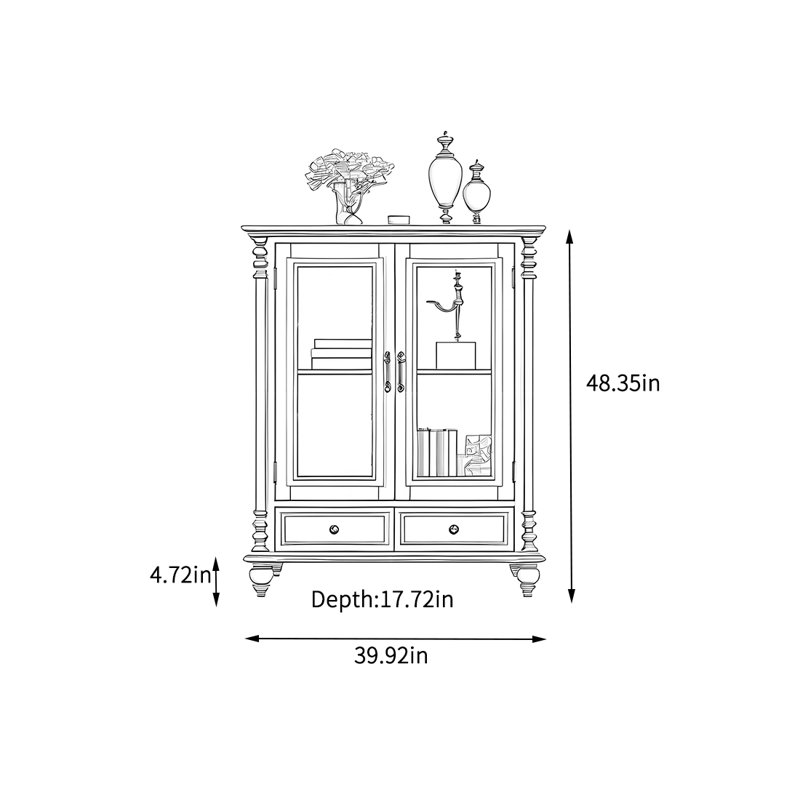 Armoire de rangement simple pour le salon