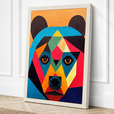 Bear Face Geometric - Print