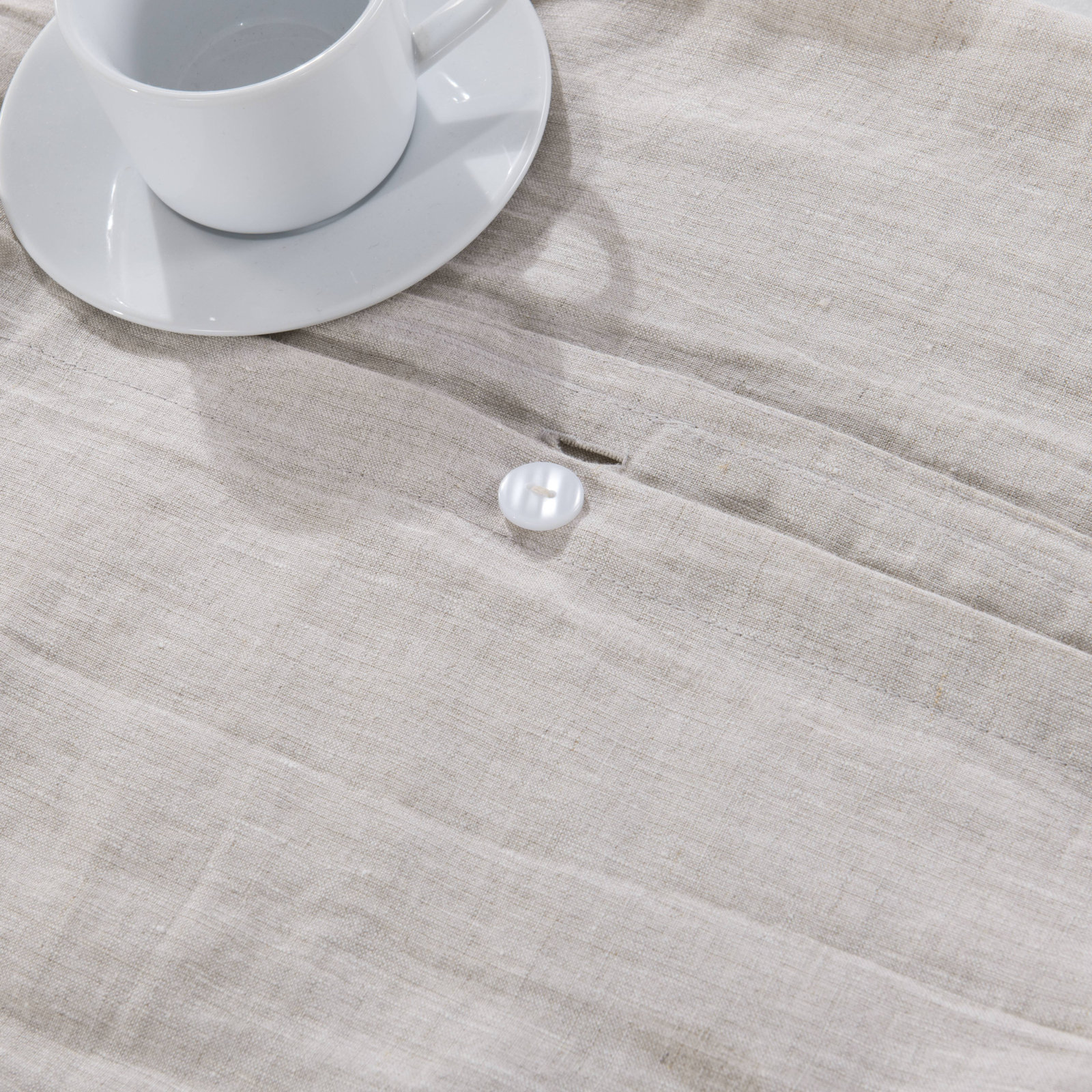 Hemp Duvet Cover Set, Queen Duvet Cover + 2 Shams, Natural