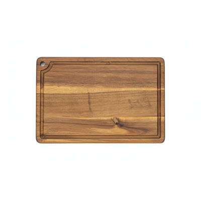 Lenora Edge Grain Acacia Wood Cutting Board with Juice Groove