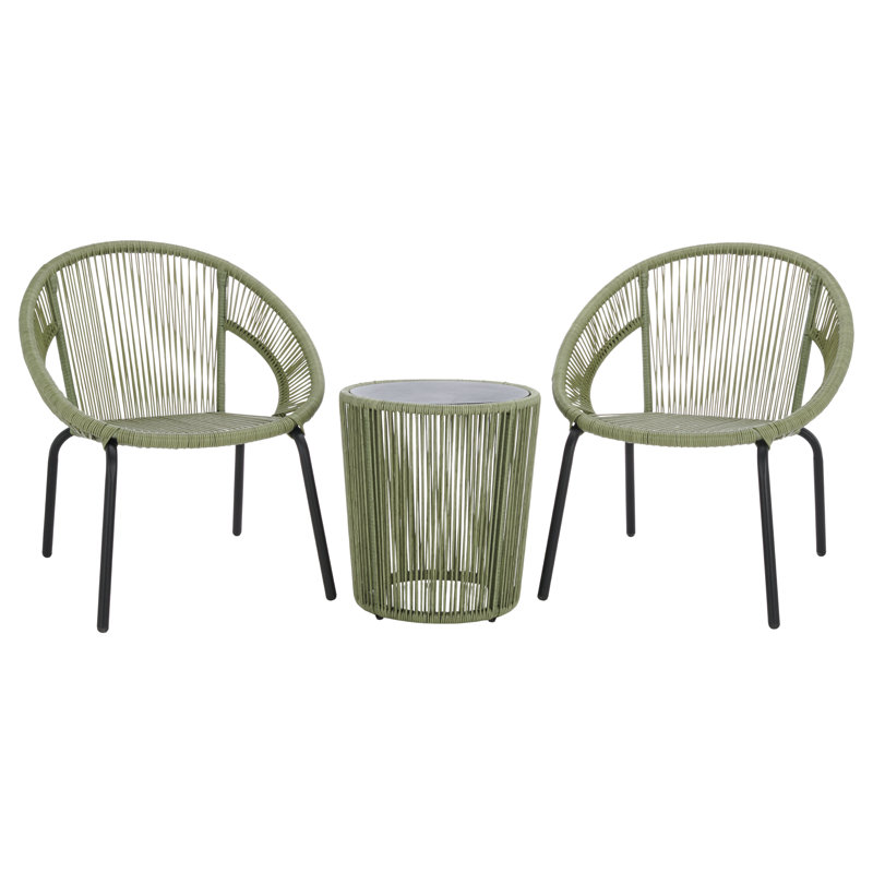 Otto 3 Piece Set, Green/Black
