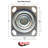 5 Inch SS Polyolefin Swivel Caster with Roller Bearing and Swivel Lock SCC