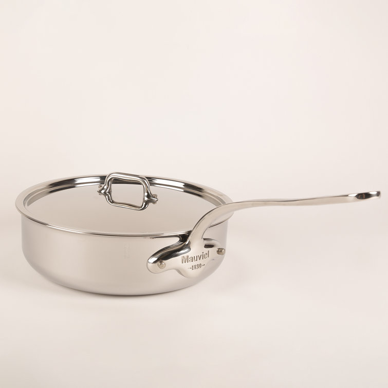 M'URBAN 4 3.2 Quarts Non-Stick Stainless Steel (18/10) Saute Pan with Lid