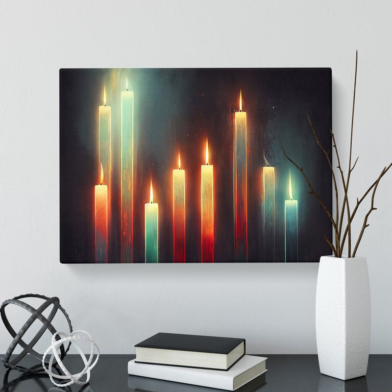 Candle Art Vol.2 - Wrapped Canvas, 35cm H x 50cm W x 3cm D
