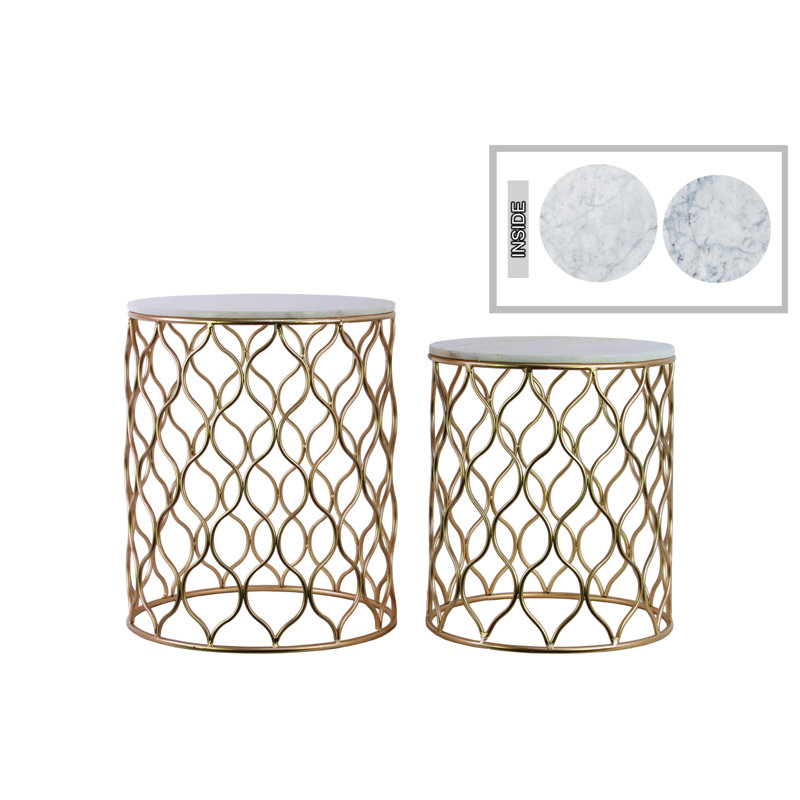 Marble Top Nesting Tables