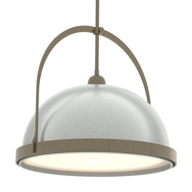 Atlas 1 - Light Single Dome Pendant, 22.3" - 67.3", Soft Gold, Vintage Platinum