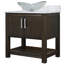 Ensemble de meuble-lavabo simple 36 po avec plateau en marbre-83626865