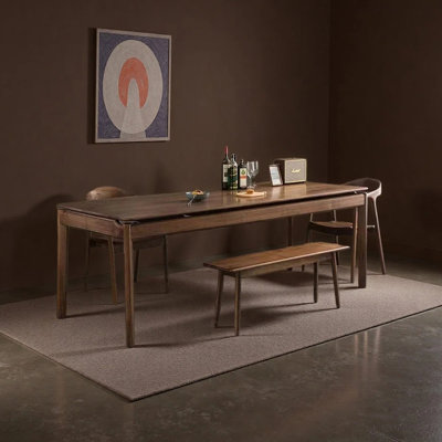 Rectangular minimalist dining table