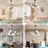 Roemer 6 - Light Irregularly Modern Sputnik Linear Chandelier With Milky White Glass Shade-590953746