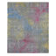 Tapis unique nouvel âge 8 pi x 10 pi Jodiann en bleu / jaune / rose / gris