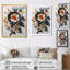 Minimal bleu ornemental rose - Art mural rose-104687197-104687206