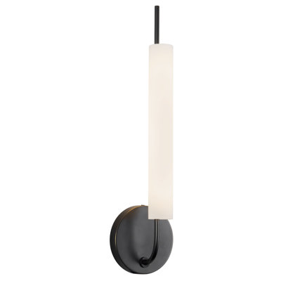 Wick 20-in Urban Bronze dimmable LED Wall Sconce