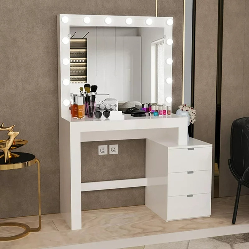 Aurora Dressing Lighted Vanity with Mirror