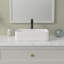 Lavabo vasque rectangulaire en céramique avec robinet L 19 po x l 15 po Mocoloo-68835983