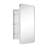 Garnes Recessed or Surface Mount Framed Medicine Cabinet with Adjustable Shelves-2144256342-2104063574