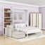 Queen Wooden Murphy Bed with Shelves and Sofa-1682468165
