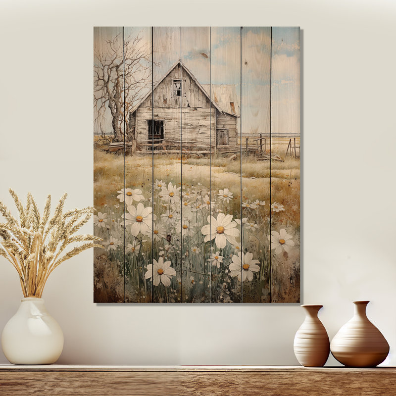 Farmhouse Quiet Retreat II On Wood Print, 40" H x 30" W x 0.78" D