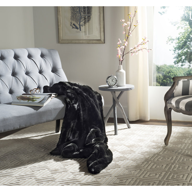Hand Woven Throw Blanket, 72" x 60"