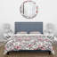 Ensemble de housse de couette Grey Floral Wreath III - Traditional-109149895