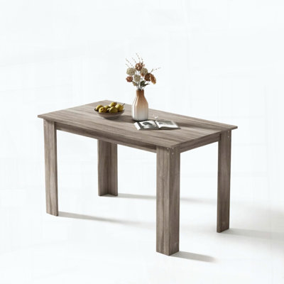 Minimalist Rectangular Kitchen Table with Triangular Legs
