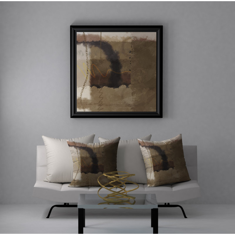 Abstract Reversible Throw Pillow, 24" x 24"