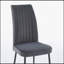 Ensemble de 2 chaises de salle à manger réglables en velours gris foncé-1177194403