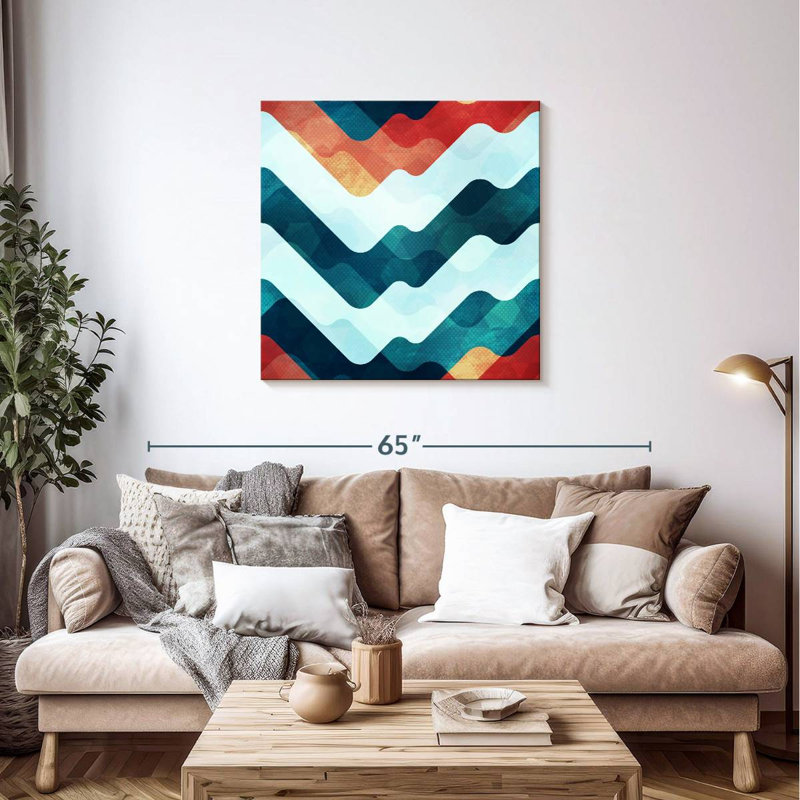 Wavy Digital Avery, 36" H x 36" W