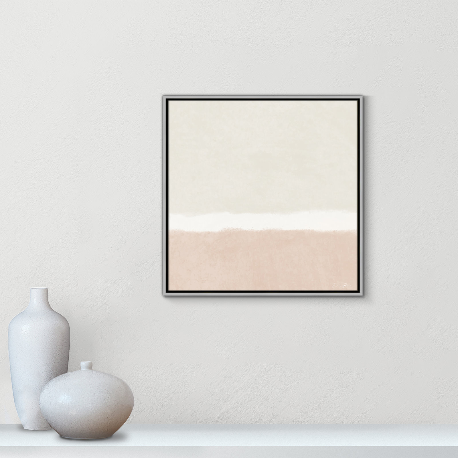 Willadeene "Slate I" Print, 25.5" H x 25.5" W, Silver Framed