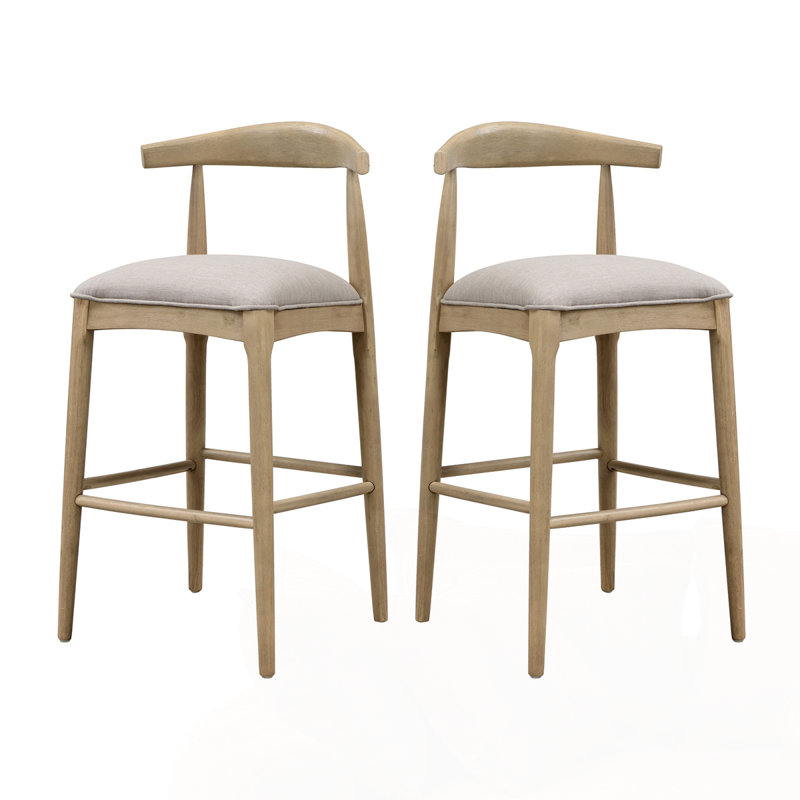 Ensemble de tabourets de bar modernes, Tabouret de bar (hauteur du siège de 30,5 po), Brun