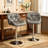 Diljana Swivel Upholstered Counter Stool with Metal Frame-171838211