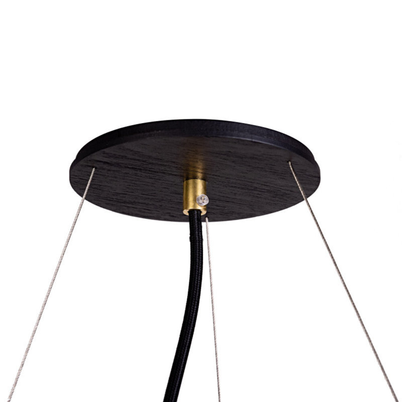 Pendant Accord Cylindrical, 7.48" H x 19.68" W x 19.68" D, Charcoal