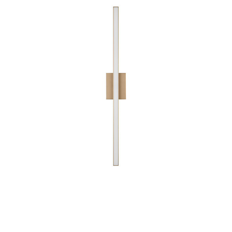 Coiffeuse Marque, H 4,5 po x l 36 po x P 2,25 po, Laiton satiné