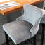 Velours contemporain rembourré avec capitonnage à boutons, pieds et garniture en bois, 2 pièces, gris, Sw1824gy, sièges de loisirs cloutés, gris de deux chaises de bar-2032607273-2032607279