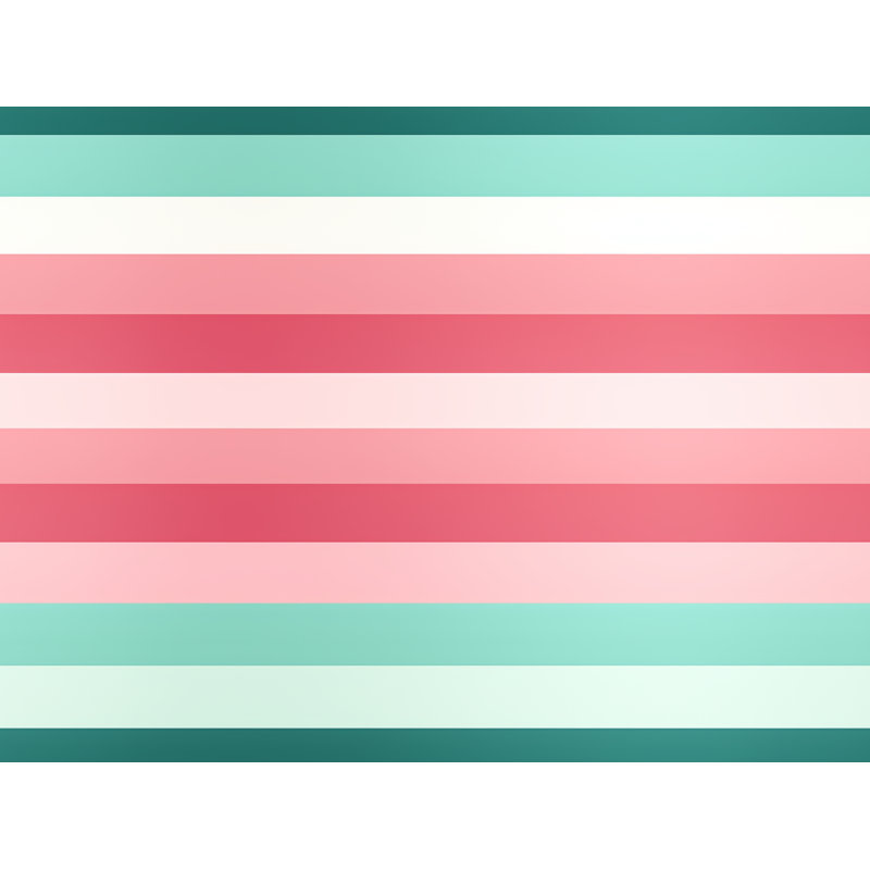 Striped Comforter, Twin Extra Long Comforter, Green/Pink