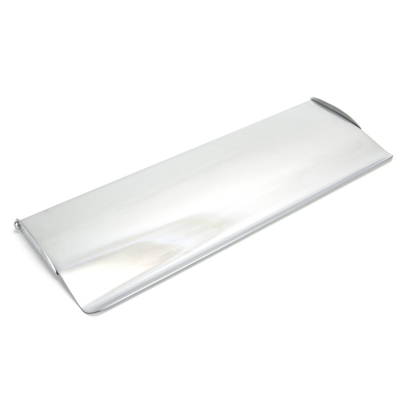 Letter Plate Cover Door Accessory, Satin Chrome