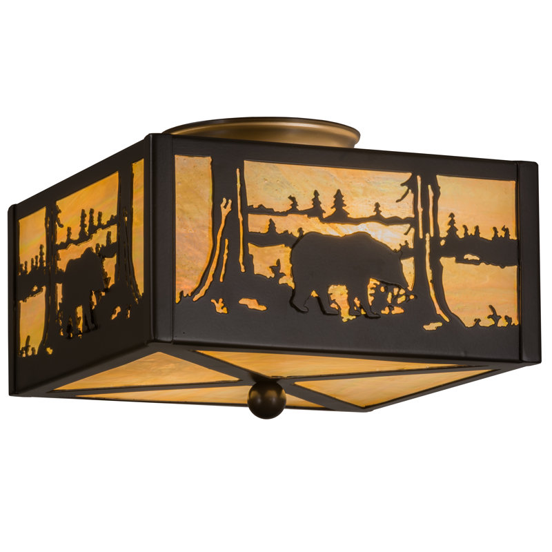 Rustic Lodge 2 - Light Flush Mount