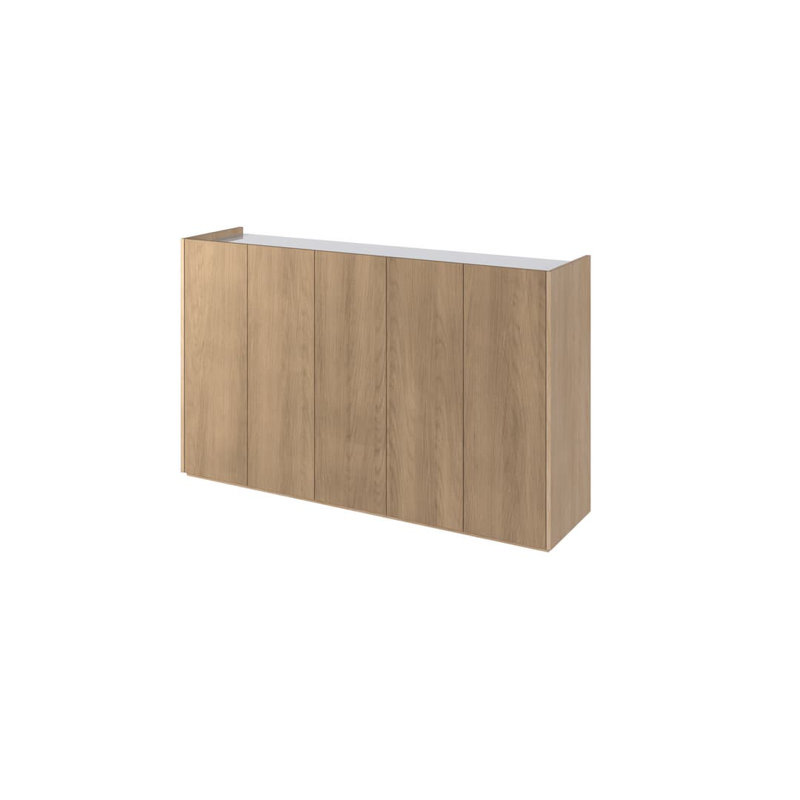 Bassel Display Cabinet, Oak Scandi
