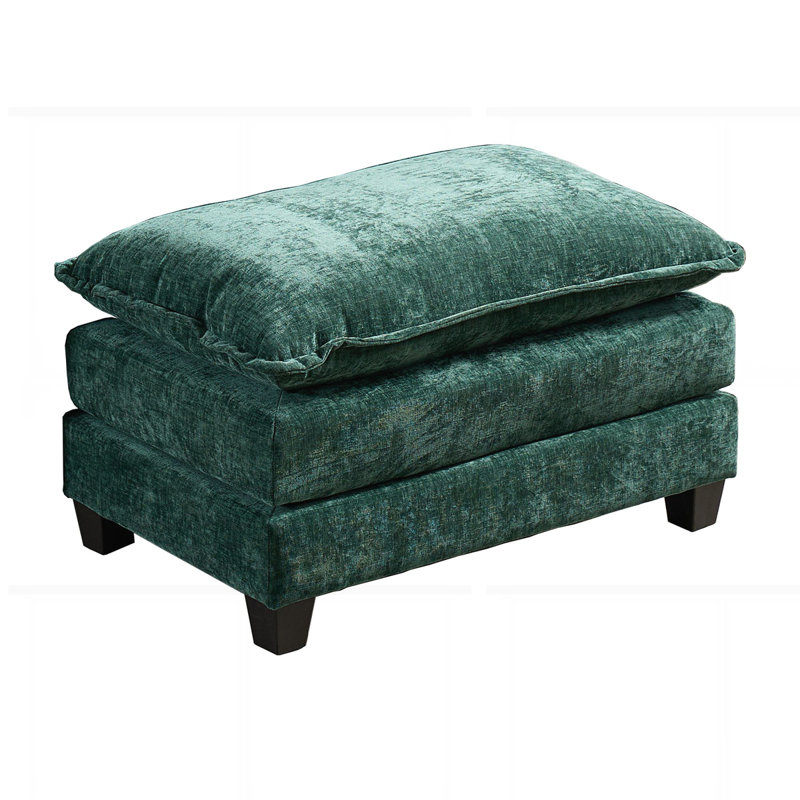 Modern Cloud Ottoman, Green