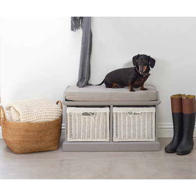 Bastogne Polyester Blend Upholstered Storage Bench