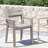 60" Patio Dining Set with Metal Round Dining Table and 8 Metal Armrest Chairs-1850662360