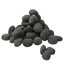 10 lbs Black Tumbled Lava Rocks for Fire Pit, 1‑2 Inch Natural Volcanic Stones for Propane Gas Fireplace