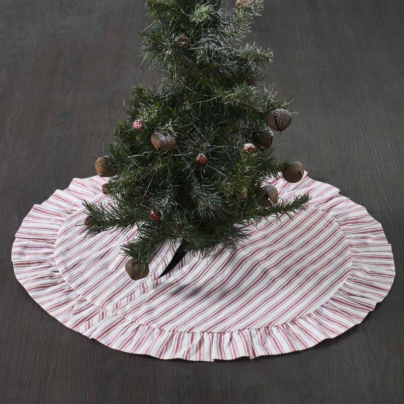 Timeless Ticking Red Mini Tree Skirt