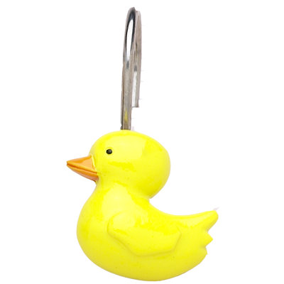 Crochets de rideau de douche en résine Deleo